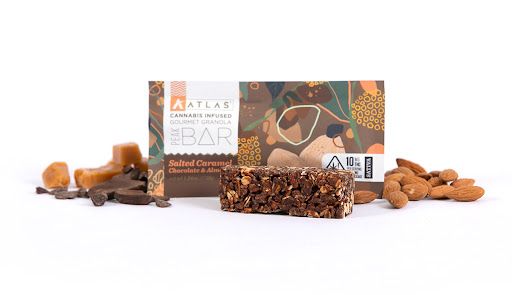 [Atlas] THC Granola Bar - 10mg - Salted Caramel Chocolate & Almond