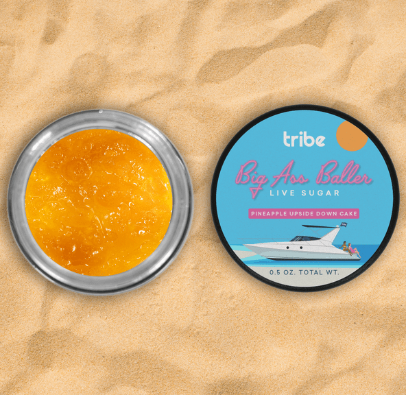 TRIBE PINEAPPLE UPSIDE DOWN CAKE LIVE SUGAR BALLER JAR 14G