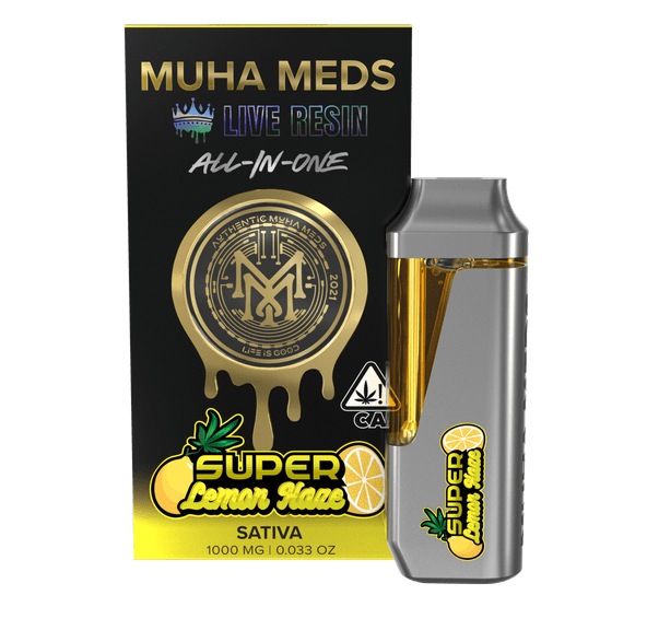 Muha | AIO Vape | 1g | Live Resin | Super Lemon Haze