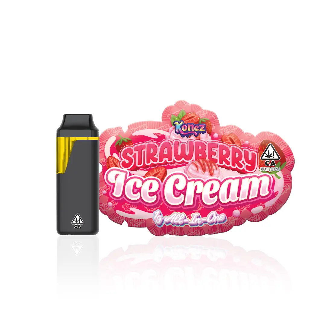 Strawberry Ice Cream - AIO Vape 1.00 g