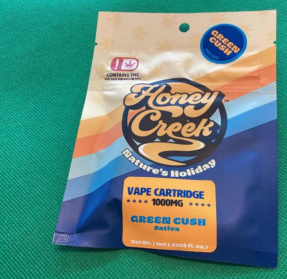 Green Cush Vape Cartridge 1gHoney Creek