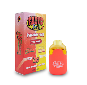 Faded Fruits Liquid Diamonds & Live Resin Disposable 2g - Strawnana (I) x Pina Colada (S)