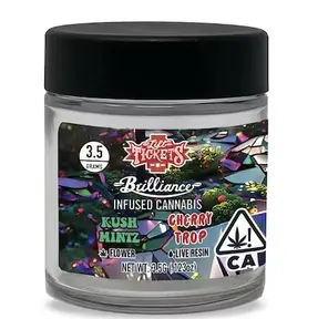 Lift Tickets - Brilliance - Kush Mintz x Cherry Trop (34% Indica Hybrid) - 3.5g Infused Flower