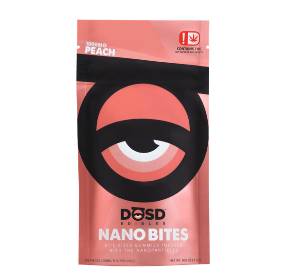 DOSD EDIBLES PEACH INDICA 1000MG