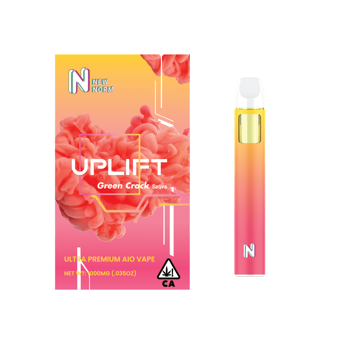 New Normal | AIO Vape | 1g | Uplift | Green Crack