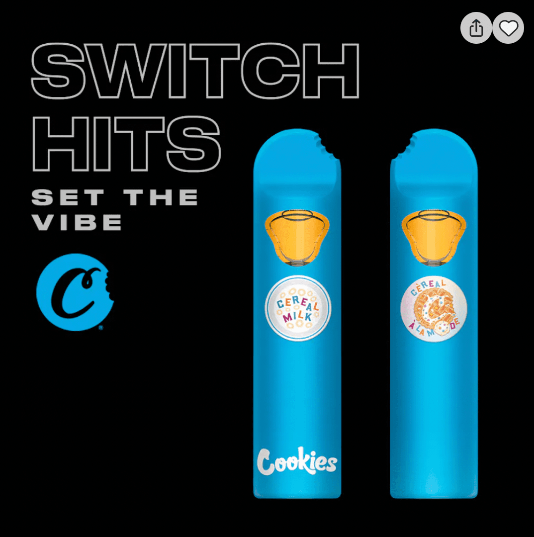 Cookies 2G Dual Disposable Cereal Milk X Cereal A La Mode