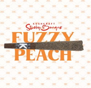 1 x 1g Shatter Infused Indica Blunt Fuzzy Peach by KushKraft