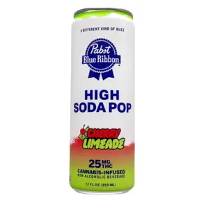 Pabst Blue Ribbon - Cherry Limeade Soda - 4pk