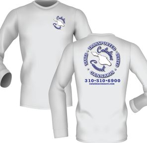 Catalina Connect: Long Sleeve T Shirt - White, Large