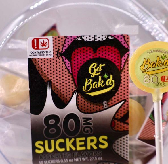 Get Bak'd Sucker 80mg (Pineapple)