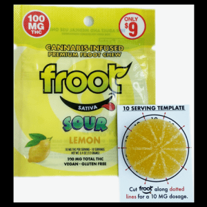 Froot Sour Gummy Lemon 100mg