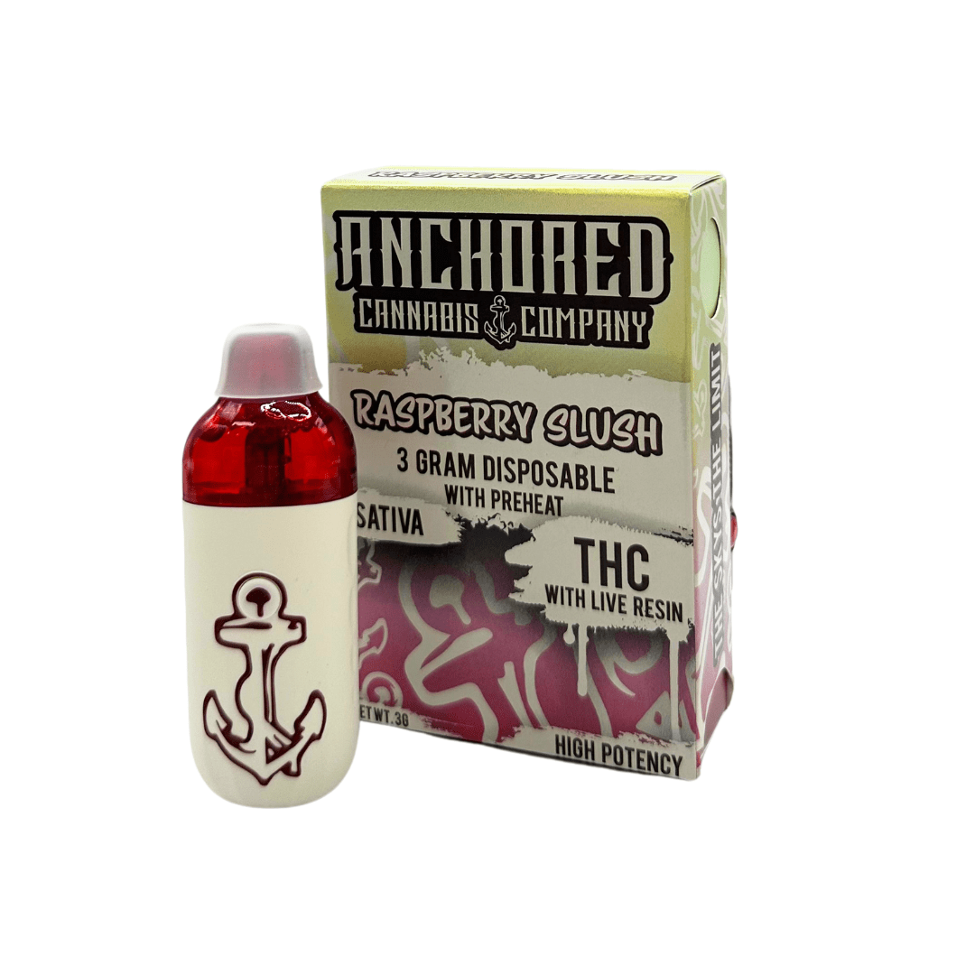 ANCHORED RASPBERRY SLUSH LIVE RESIN DISPOSABLE 3G