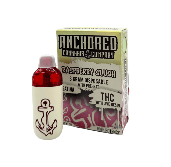 ANCHORED RASPBERRY SLUSH LIVE RESIN DISPOSABLE 3G