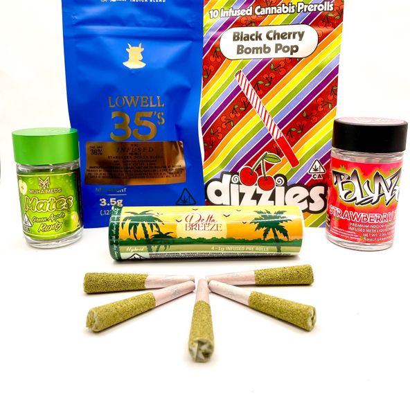 *Deal!$99 Mix n'Match Any(3)Blaze1,dizzies,Muha Meds,Delta Breeze &Lowell HerbCo. Infused Preroll Packs