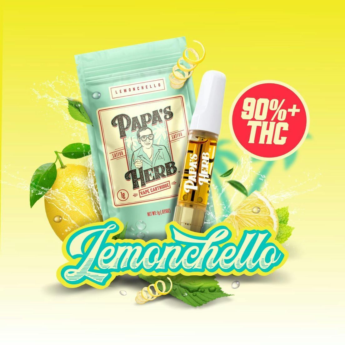 Papa's Herb - Vape Cart - 1g - Lemonchello