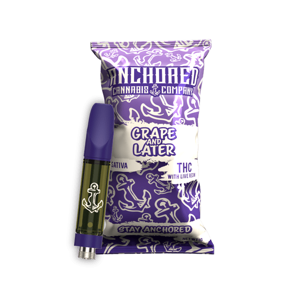 ANCHORED GRAPE AND LATER LIVE RESIN CART 1G