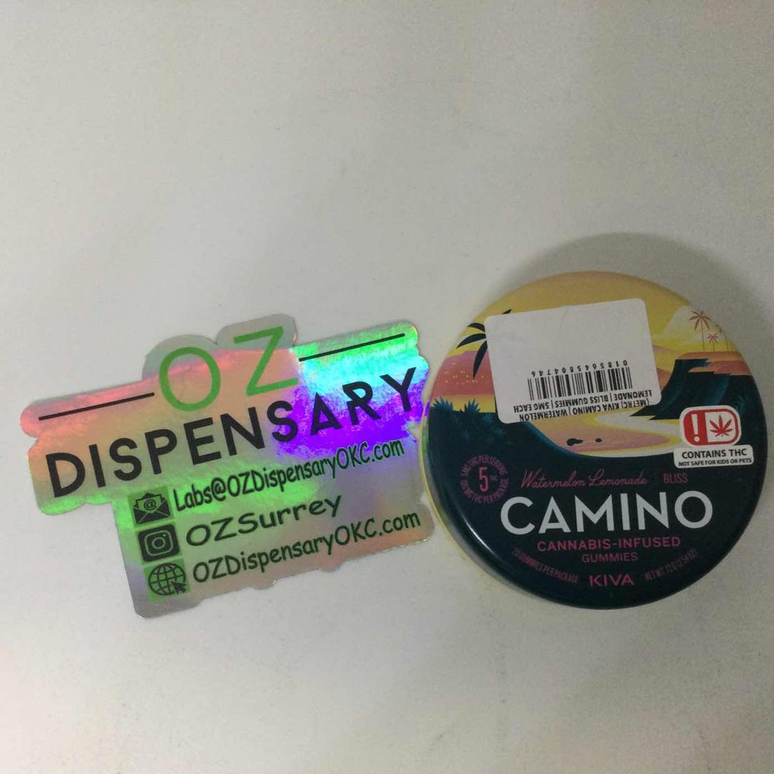 (METRC) KIVA CAMINO | WATERMELON LEMONADE | BLISS GUMMIES | 5MG EACH