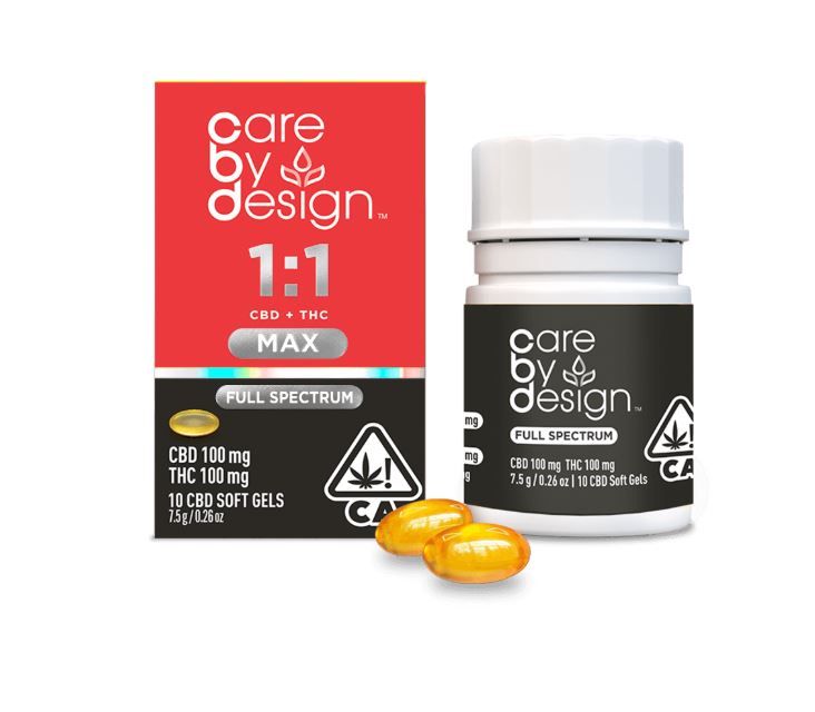 Care By Design Capsules Max 1000mg THC / 1000mg CBD