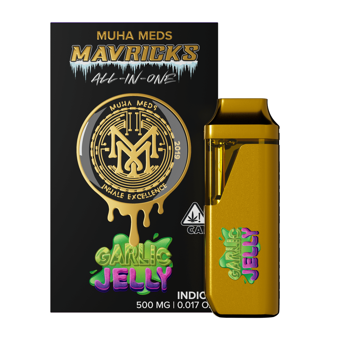 Muha | AIO Vape | .5g | Hash Rosin | Garlic Jelly