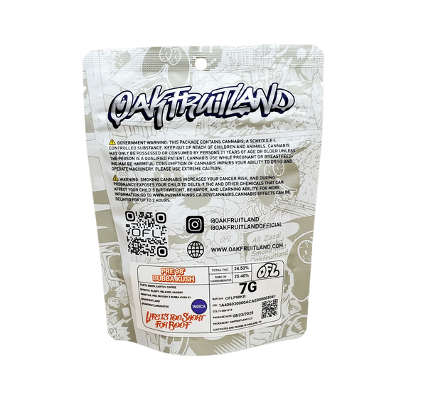 Oakfruitland - Pre 98 Bubba Kush 7g