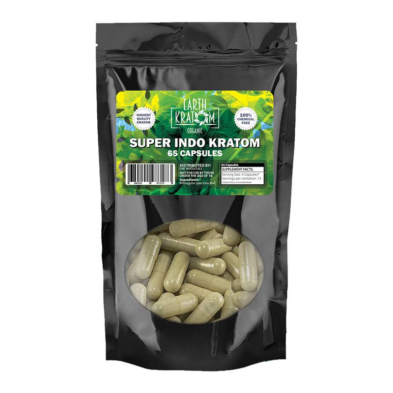65ct Super Indo Kratom Capsules