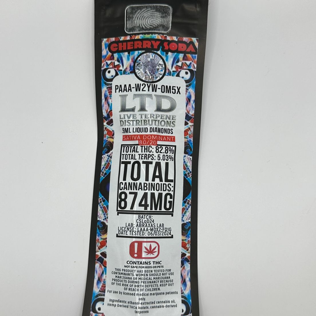 Cherry Soda Liquid Diamond 1G Syringe