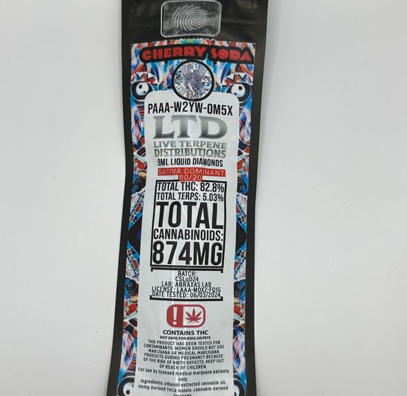 Cherry Soda Liquid Diamond 1G Syringe