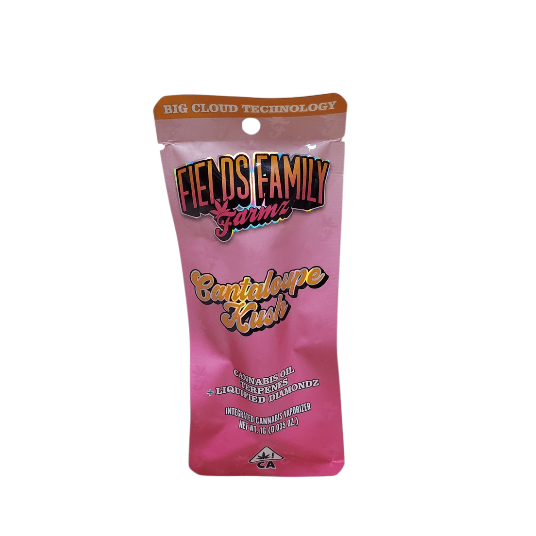 Fields Family Farmz - Cantaloupe Kush Liquid Diamondz - All In One 1 G Vape
