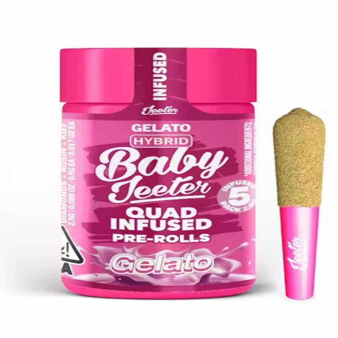 Baby Jeeter- Quad Infused 5pck - Gelato