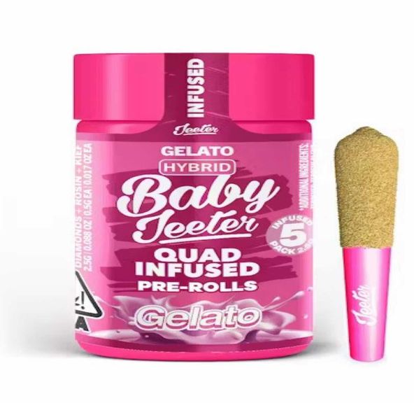 Baby Jeeter- Quad Infused 5pck - Gelato