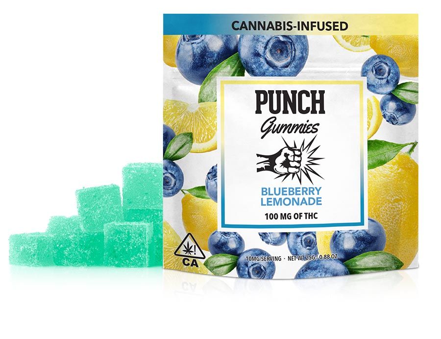 Punch Edibles - 100mg Gummies - Blueberry Lemonade