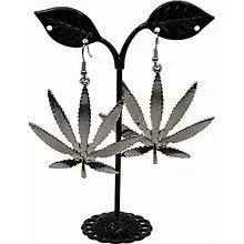 $15 Marijuana Leaf Earrings