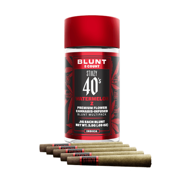 STIIIZY - 40's Mini Blunt Multi-Pack (x5) .5g Prerolls - 2.5g - Watermelon Z