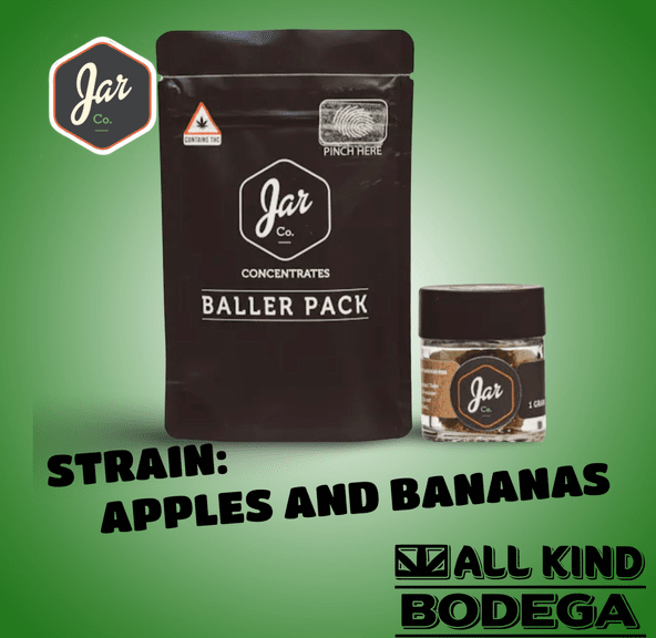 Apples and Bananas Sugar 3.5g Baller Jar (@jarcannabis2.0)