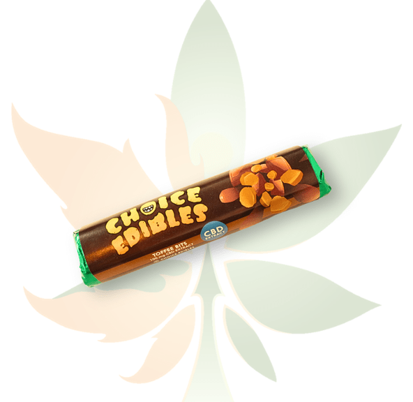Choice Edibles - Chocolate Bar - 100mg CBD - Toffee Bits