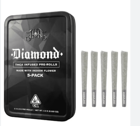 HEAVY HITTERS APPLES&BANANAS 5PK THCA INFUSED PRE-ROLLS HYBRID