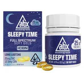 ABX - 25mg Sleepy Time Solventless + CBN Soft Gels - 30ct