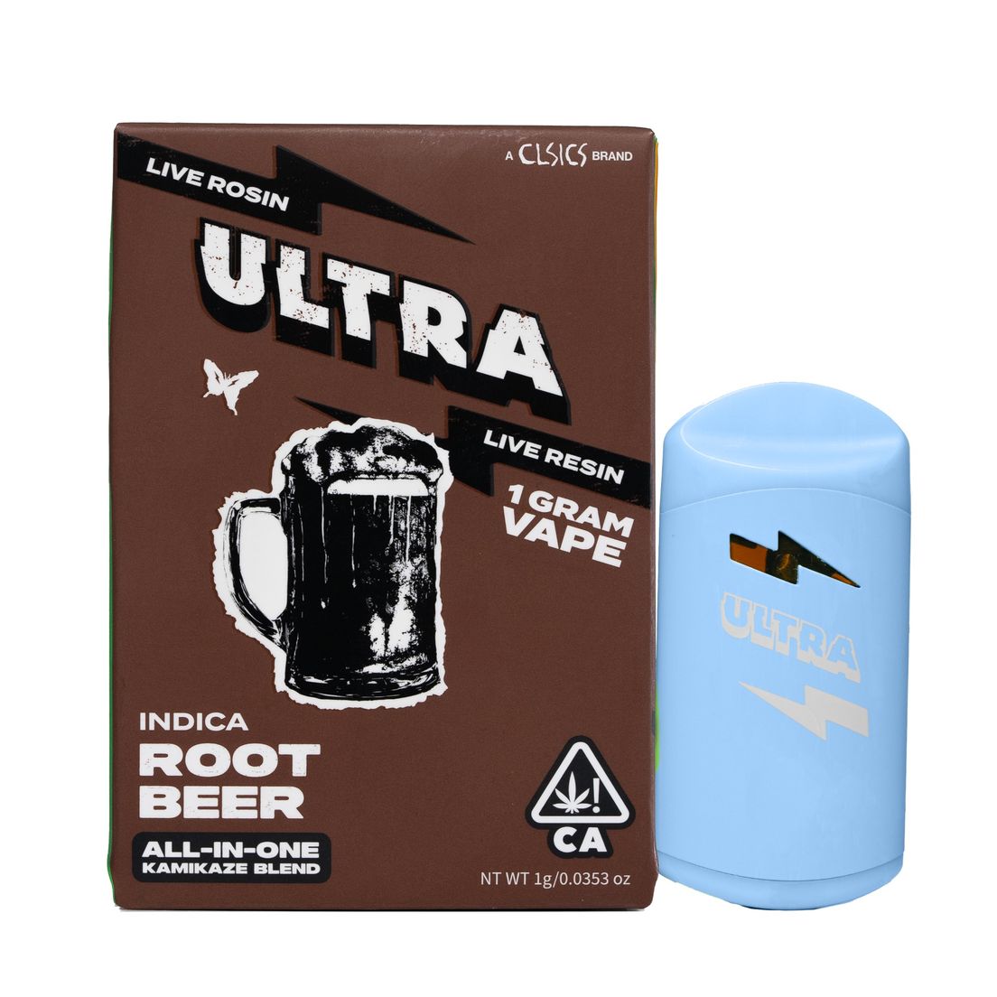Ultra- Root Beer Kamikaze Blend Live Rosin/ Live Resin AIO (I)