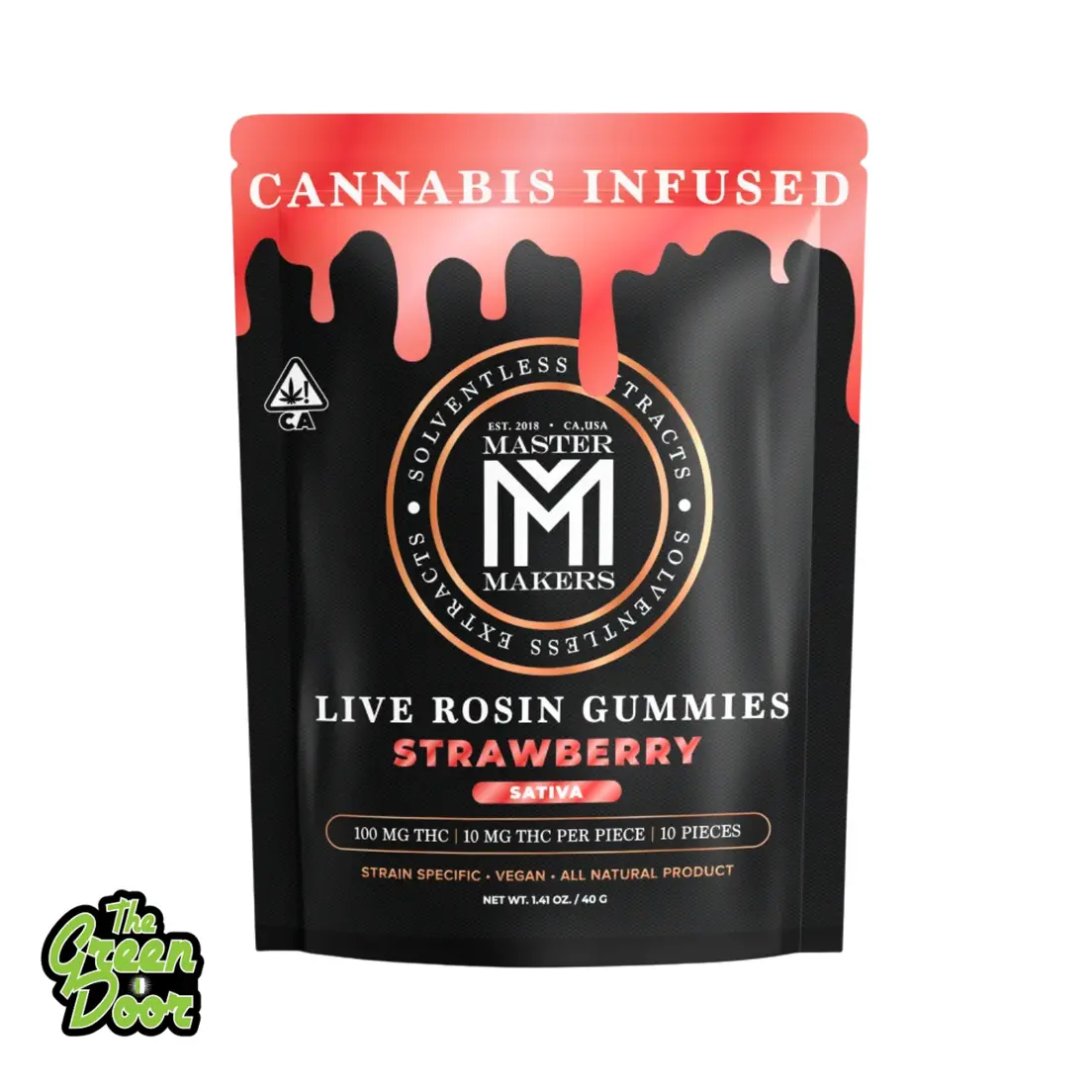 MASTER MAKERS - Strawberry - Live Rosin Gummies - 100mg