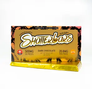 500mg Sativa Dark Chocolate Vegan Shatter Bar by Euphoria Extractions GOLDEN TICKET INSIDE