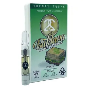 22K | Vape Cart | 1g | Distillate | Baklava