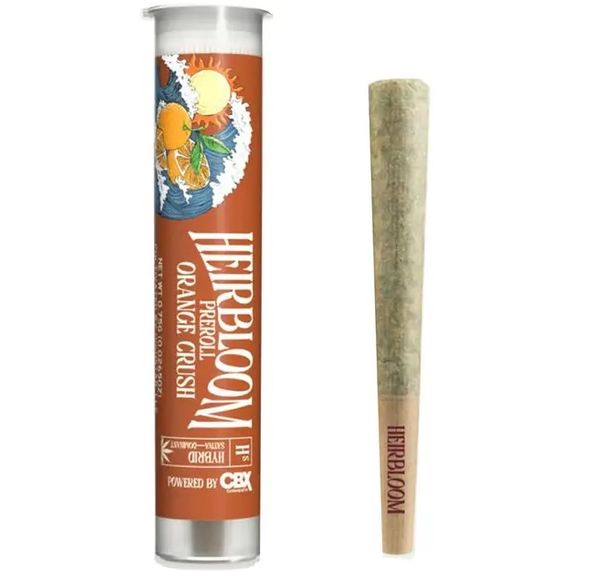 Heirbloom by CBX- Orange Crush Preroll .75g (SH)