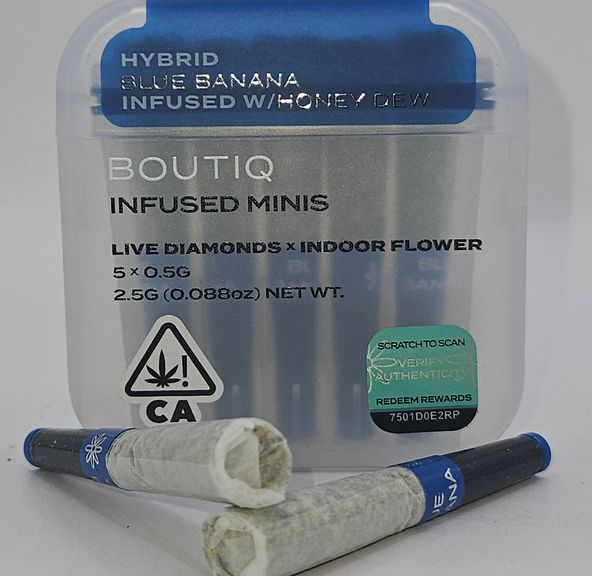 Boutiq Mini Joints (5ct) - Blue Banana w/ Honeydew