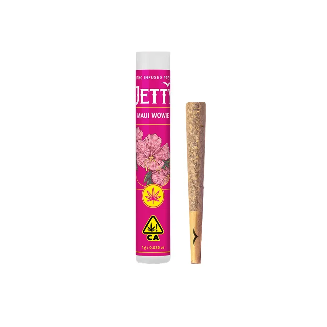 Jetty High THC Infused Pre-roll Maui Wowie x Acapulco Gold 1g