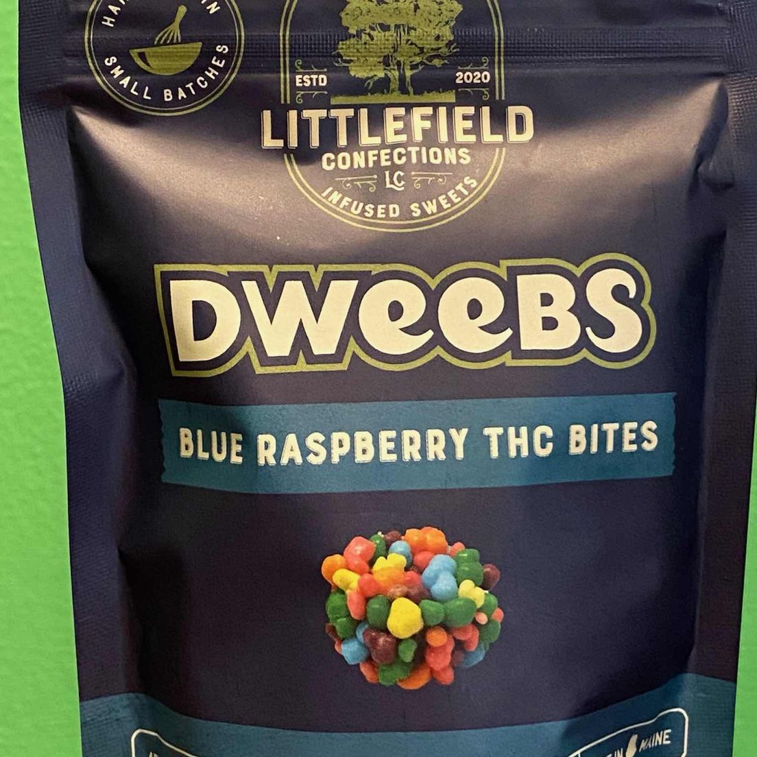 300mg Blue Razz Nerd Bites Littlefield