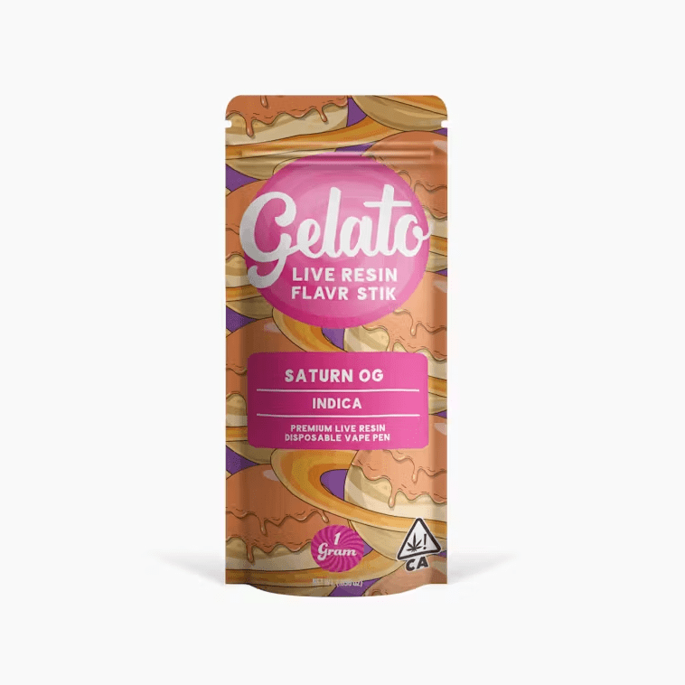 Gelato Live Resin AIO Vape Saturn OG 1g
