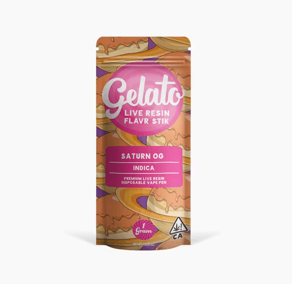 Gelato Live Resin AIO Vape Saturn OG 1g
