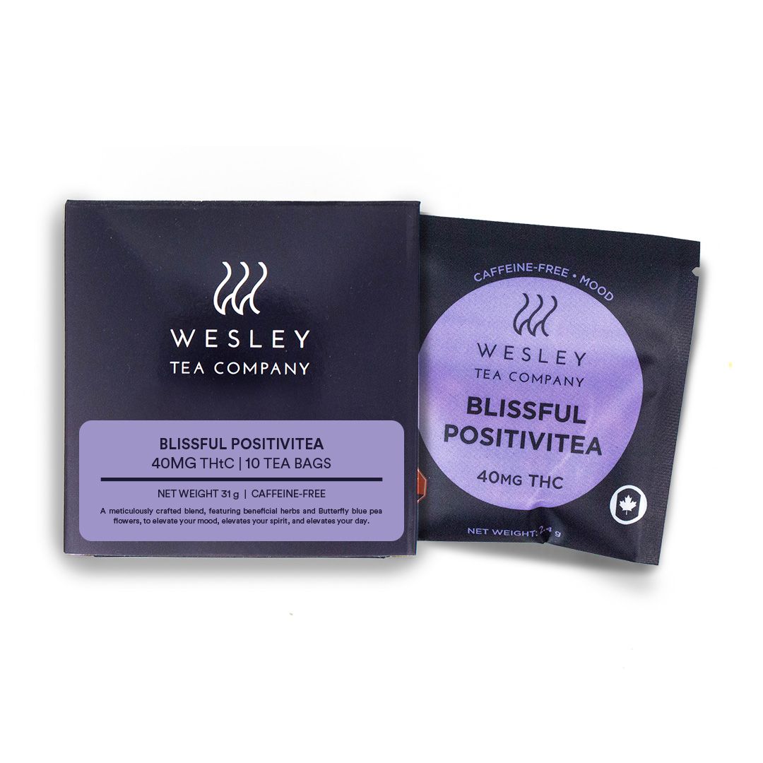 Blissful Positivitea 40mg THC 10-pack | Wesley Tea