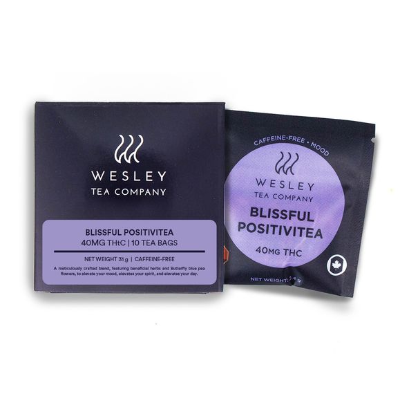 Blissful Positivitea 40mg THC 10-pack | Wesley Tea