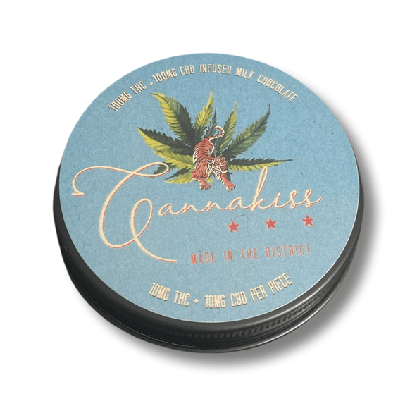 Cannakiss 10 Piece Tin-Milk Chocolate